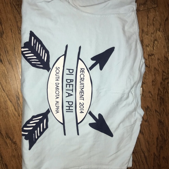 Comfort Colors Tops - Pi beta phi recruitment top Comfort Colors Tops - Pi beta phi recruitment top